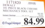 Costco Price: DeWalt 181-Piece Mechanics Tool Set