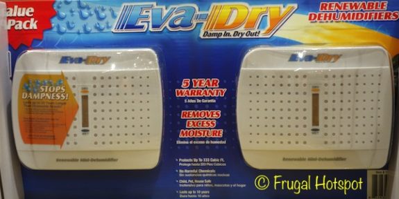 Eva-Dry Renewable Mini Dehumidifier 2-Pack at Costco