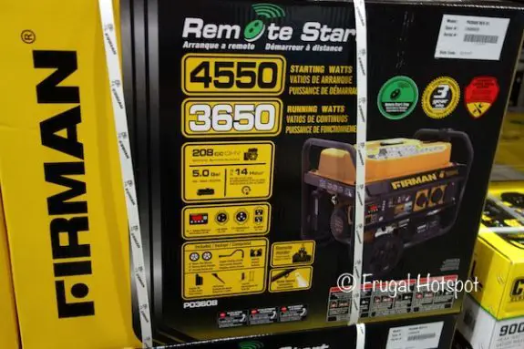 Firman Gas Powered Generator at Costco