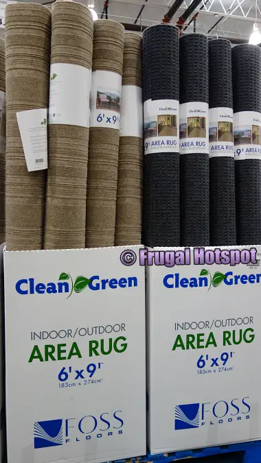 Foss Floors Clean Green Indoor Outdoor Area Rug | Costco Display