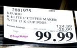 Keurig K-Elite C Single Serve Coffee Maker Costco Sale Price Keurig K-Elite C Single Serve Coffee Maker Costco Sale Price