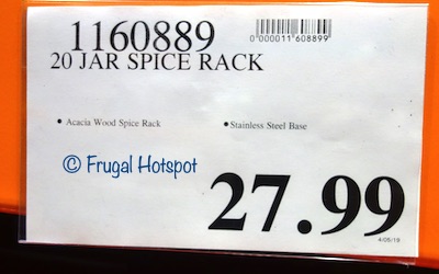 Costco Price: Orii 20-Jar Rotating Spice Rack