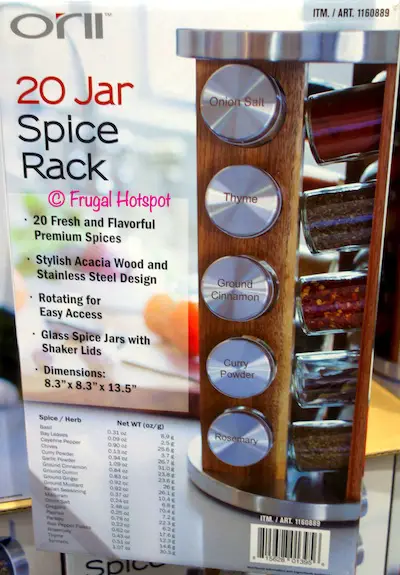 Orii 20-Jar Rotating Spice Rack at Costco