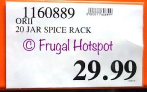 Costco Price: Orii 20-Jar Rotating Spice Rack