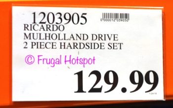 Costco price: Ricardo Beverly Hills Mulholland Drive 2-Piece Hardside Luggage Set