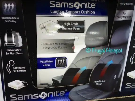 Samsonite Memory Foam Lumbar Support Cushion at Costco