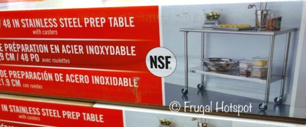 Trinity Stainless Steel Prep Table at Costco