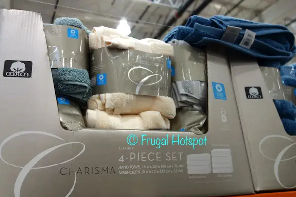 Charisma Luxury 4-Piece Hand Towel + Wash Cloth Set at Costco