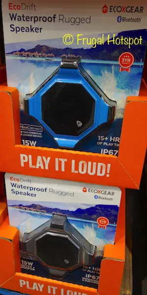 EcoXGear EcoDrift Waterproof Rugged Speaker at Costco EcoXGear EcoDrift Waterproof Rugged Speaker at Costco