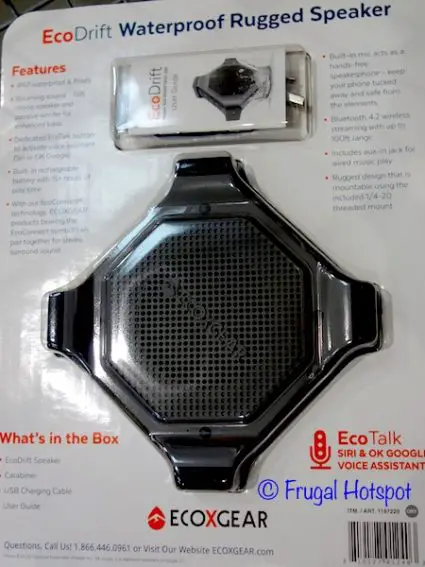 EcoXGear EcoDrift Waterproof Rugged Speaker at Costco