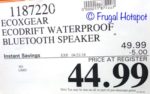 Costco Sale Price: EcoXGear EcoDrift Waterproof Rugged Speaker