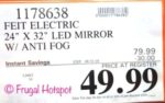 Costco Sale Price: Feit Electric LED Lighted Mirror