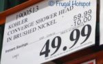 Costco Sale Price: Kohler Converge Shower Head in Brushed Nickel