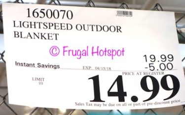 Costco Sale Price: Lightspeed Oversized Outdoor Blanket Costco Sale Price: Lightspeed Oversized Outdoor Blanket