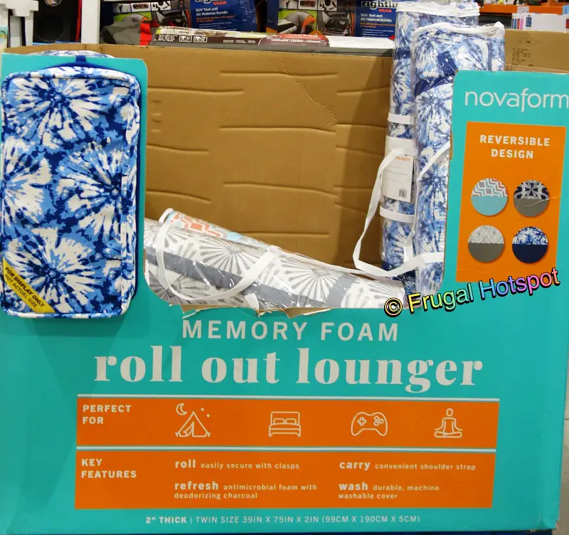 Novaform Memory Foam Roll Out Lounger | Costco