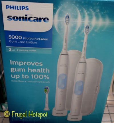 Sonicare 5000 ProtectiveClean Gum Care Edition 2-Pack Rechargeable Toothbrushes at Costco Sonicare 5000 ProtectiveClean Gum Care Edition 2-Pack Rechargeable Toothbrushes at Costco