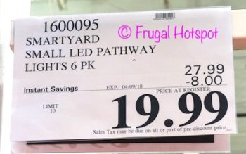 Costco Price: SmartYard Small LED Pathway Lights 6-Pack