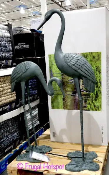 Two Tall Cranes garden statues at Costco