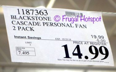 Costco Sale Price: Blackstone Cascade Personal Fan 2-Pack