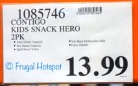 Costco Price: Contigo Kids Snack Hero Tumbler 2-Pack