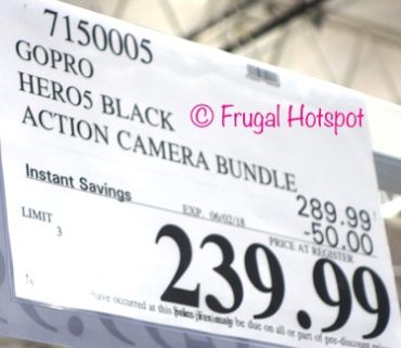 Costco Sale Price: GoPro HERO5 Black Action Camera Bundle