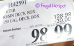 Costco Sale Price: Keter Denali 150 Resin Deck Box