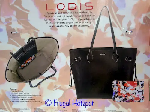 Lodis Bliss Leather Tote with Wristlet at Costco