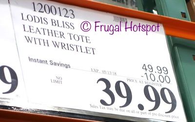 Costco Sale Price: Lodis Bliss Leather Tote with Wristlet Costco Sale Price: Lodis Bliss Leather Tote with Wristlet