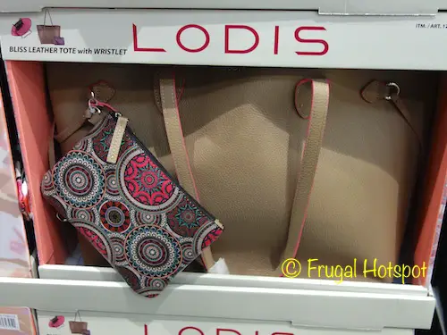 Lodis Bliss Leather Tote with Wristlet at Costco