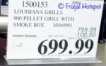 Costco Price: Louisiana Grills 900 Pellet Grill with Smoke Box