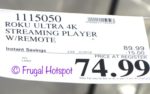 Costco Sale Price: Roku Ultra 4K Streaming Player Costco Sale Price: Roku Ultra 4K Streaming Player