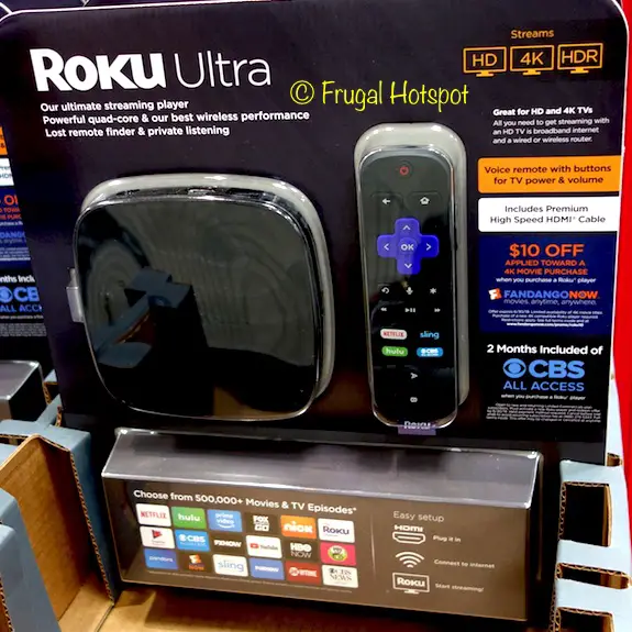 Roku Ultra 4K Streaming Player with Remote at Costco