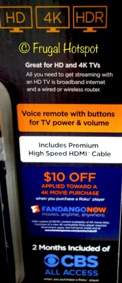 Roku Ultra 4K Streaming Player with Remote at Costco