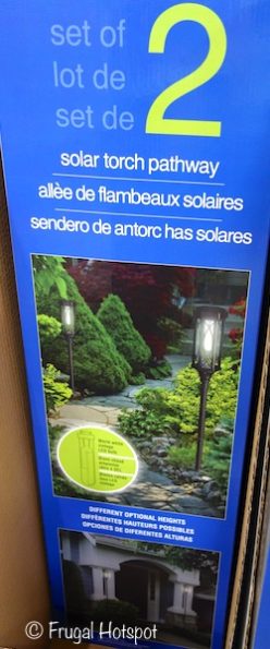 Naturally Solar Torch Pathway Lights 2-Pack at Costco