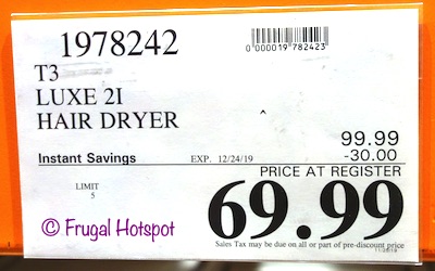 T3 Featherweight Luxe 2i Hair Dryer Costco Sale Price T3 Featherweight Luxe 2i Hair Dryer Costco Sale Price
