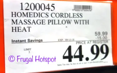 Costco Sale Price: HoMedics Cordless Massager with Heat Costco Sale Price: HoMedics Cordless Massager with Heat