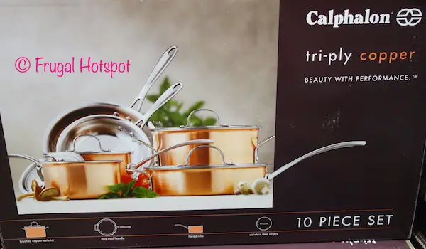 Calphalon 10-Piece TriPly Copper Cookware Set at Costco