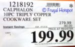 Costco Sale Price: Calphalon 10-Piece TriPly Copper Cookware Set