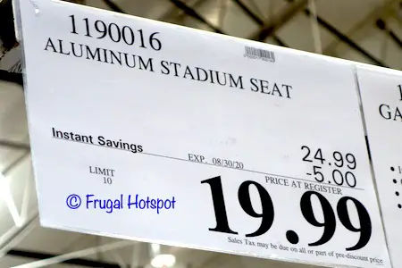 Cascade Mountain Tech Stadium Seat Costco Sale Price 2020