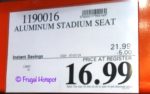 Cascade Mountain Tech Stadium Seat Costco Sale Price