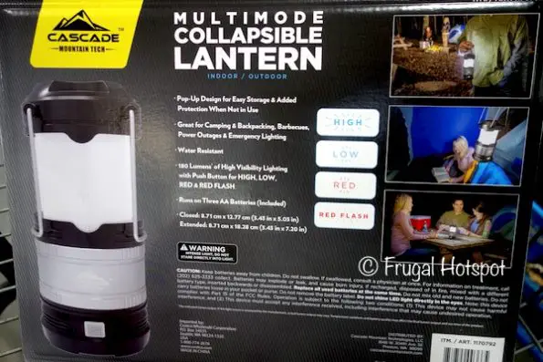 Cascade Mountain Tech 3-Pk Collapsible Lantern at Costco