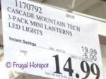 Costco Sale Price: Cascade Mountain Tech 3-Pk Collapsible Lantern