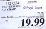 Costco Sale Price: CleverMade QuikFill AirChair