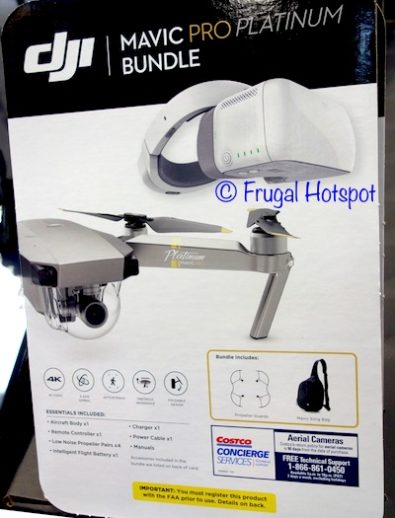 DJI Mavic Pro Platinum Aerial Camera Bundle at Costco