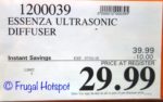 Costco Sale Price: Essenza Hand Blown Glass Ultrasonic Diffuser
