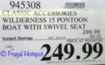 Costco Price: Classic Accessories 9' Fishing Pontoon Boat