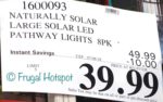 Costco Sale Price: Naturally Solar LED Vintage Style Pathway Lights 8-Pack
