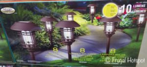 Naturally Solar LED Vintage Style Pathway Lights 8-Pk at Costco