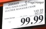 Costco Price: True Innovations Leather Manager Chair