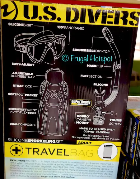 Description of US Divers Adult Snorkel Set at Costco Description of US Divers Adult Snorkel Set at Costco